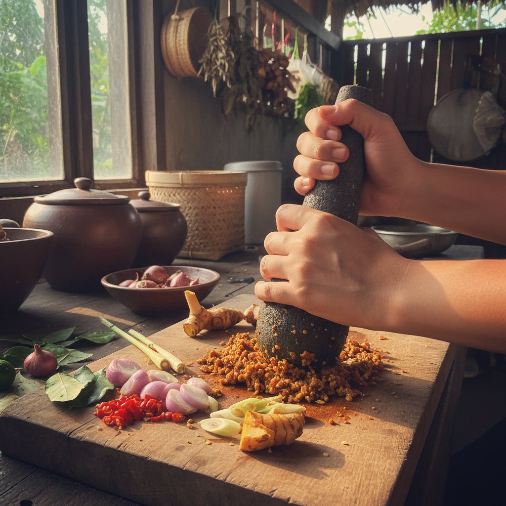 Balinese cooking class in Ubud with fresh local ingredients